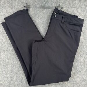 Lululemon ABC Pants Classic Mens 34 Black Polyester 5 Pocket Casual Golf M5426S